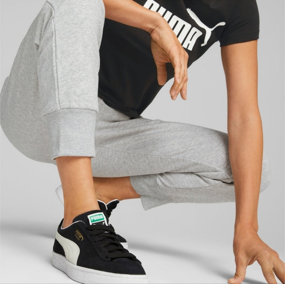 🆕Puma Women's Essentials Sweatpants Heather Grey Size Large - Picture 6 of 7